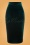 50s Glendie Velvet Pencil Skirt in Bottle Green