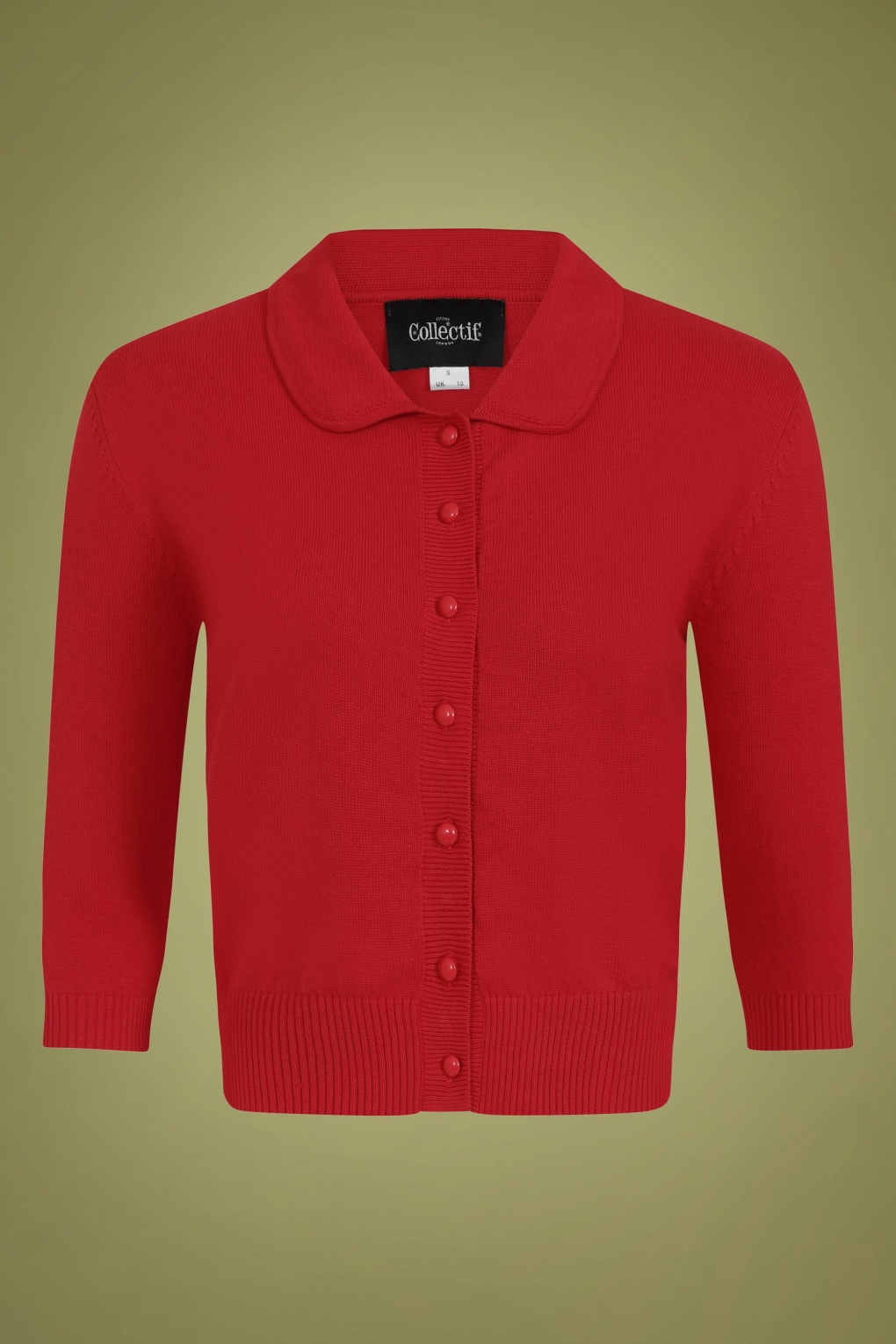 50s Halette Cardigan in Red