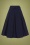 50s Laken Pleated Swing Skirt in Blue