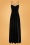 50s Amalia Velvet Maxi Dress in Black