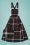 Collectif 39764 Kayden Festive Check Overalls Dress Green Red 20211125 020LZ