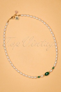 Urban Hippies - 50s Pearl Necklace in Emerald