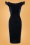 50s Suanna Velvet Pencil Dress in Navy