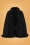 50s Kori Faux Fur Cape in Black