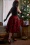 Miss Candyfloss 39309 Swing Dress Black Red Flower 20211202 021L