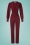 50er Paola Jumpsuit in Wein Rot