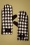 Collectif 39814 Talis Houndtooth Black White Gloves 12012021 000003 w