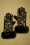 50s Leona Faux Fur Gloves in Luipaard