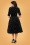 Unique Vintage 39535 Delores Velvet Star Dress Black 20211216 021LW