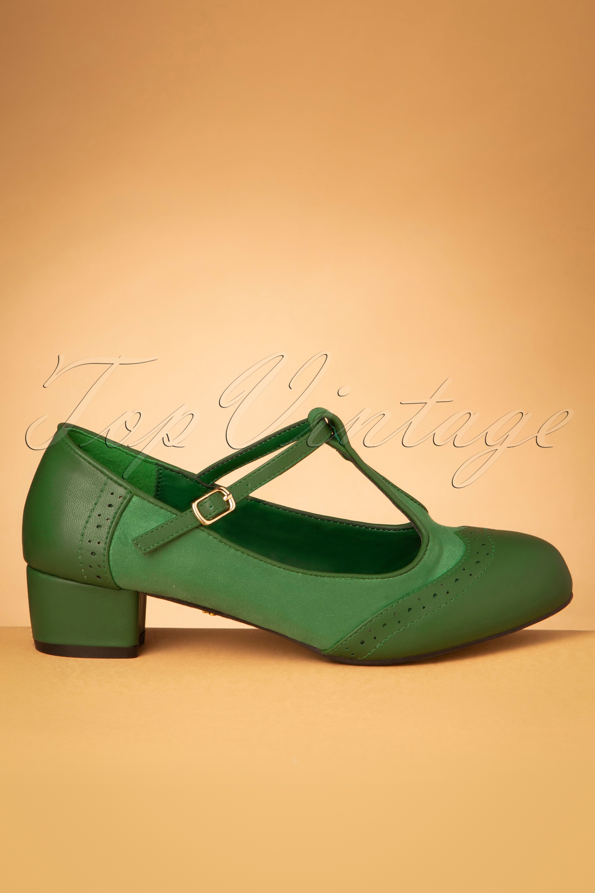 Lulu Hun - Georgia T-Strap Pumps in Groen 3