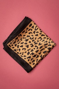Collectif Clothing - 50s Zuzie Animal Print Scarf in Leopard 3