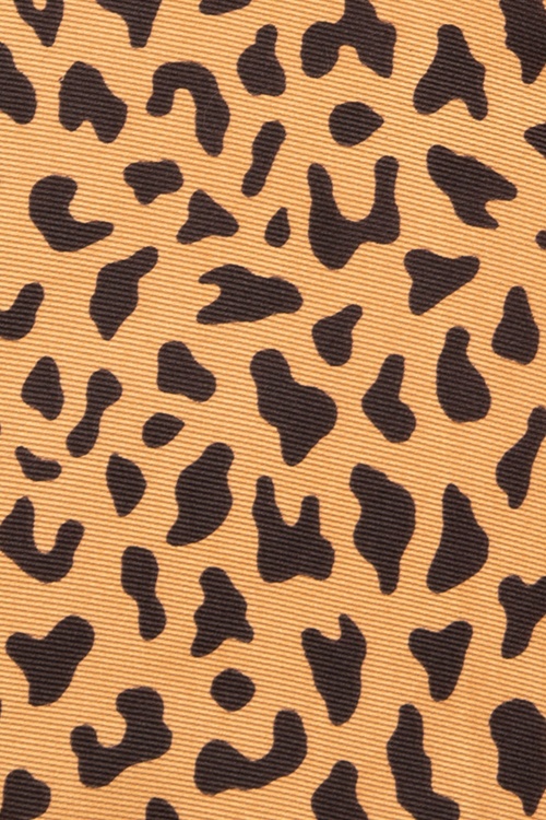 Collectif Clothing - 50s Zuzie Animal Print Scarf in Leopard 2