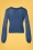 Vixen 40940 Frill neck lace knit cardigan Blue 221221 005W