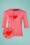50s Cupid Heart Sweater in Roze
