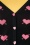 Vixen 40948 Cupid heart knitted cardigan Black 161221 003W