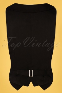 Vixen - Tailored Suit Gilet in Zwart 2