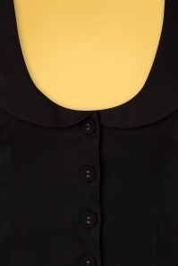 Vixen - Gilet de Costume Tailored Années 40 en Noir 3