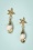 50s Starfish and Shell Earrings in Gold