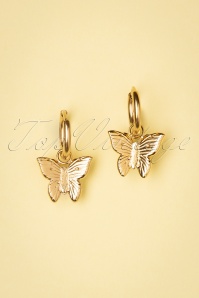 Day&Eve by Go Dutch Label - 50s Butterfly Earrings in Gold 2