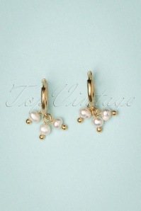 Day&Eve by Go Dutch Label - 50s Pearly Earrings in Gold