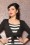  - 50s Sweet Sweater Bolero in Black