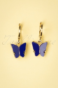 Day&Eve by Go Dutch Label - Butterfly Ohrringe in Gold und Blau 3