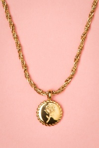 Day&Eve by Go Dutch Label - 50s Rosie Rose Necklace in Gold 3