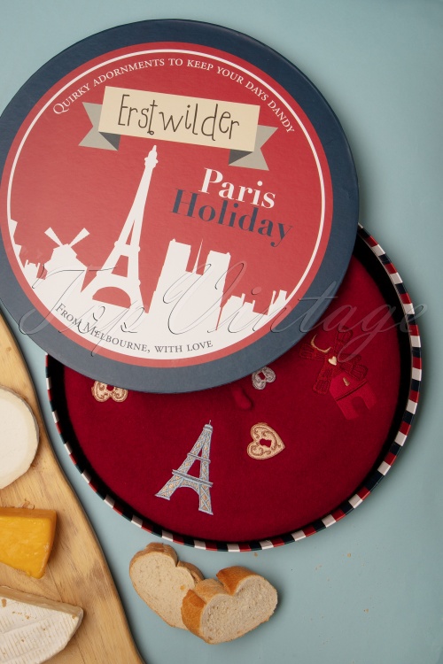 Erstwilder - Paris Holiday baret in rood 2