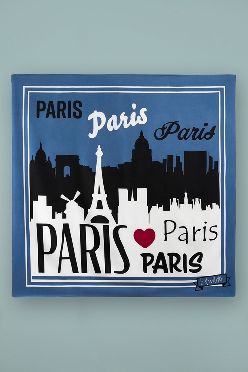 Erstwilder - Paris Skyline Sjaal in Blauw 2