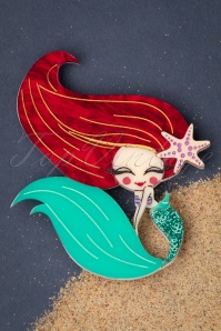 Daisy Jean - Coral the Mermaid Broche