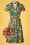 60er Emmy Paraiso Kleid in Tannen Grün