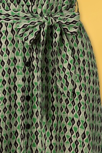 King Louie - Olive Bowling Midi jurk in Peapod Groen 5