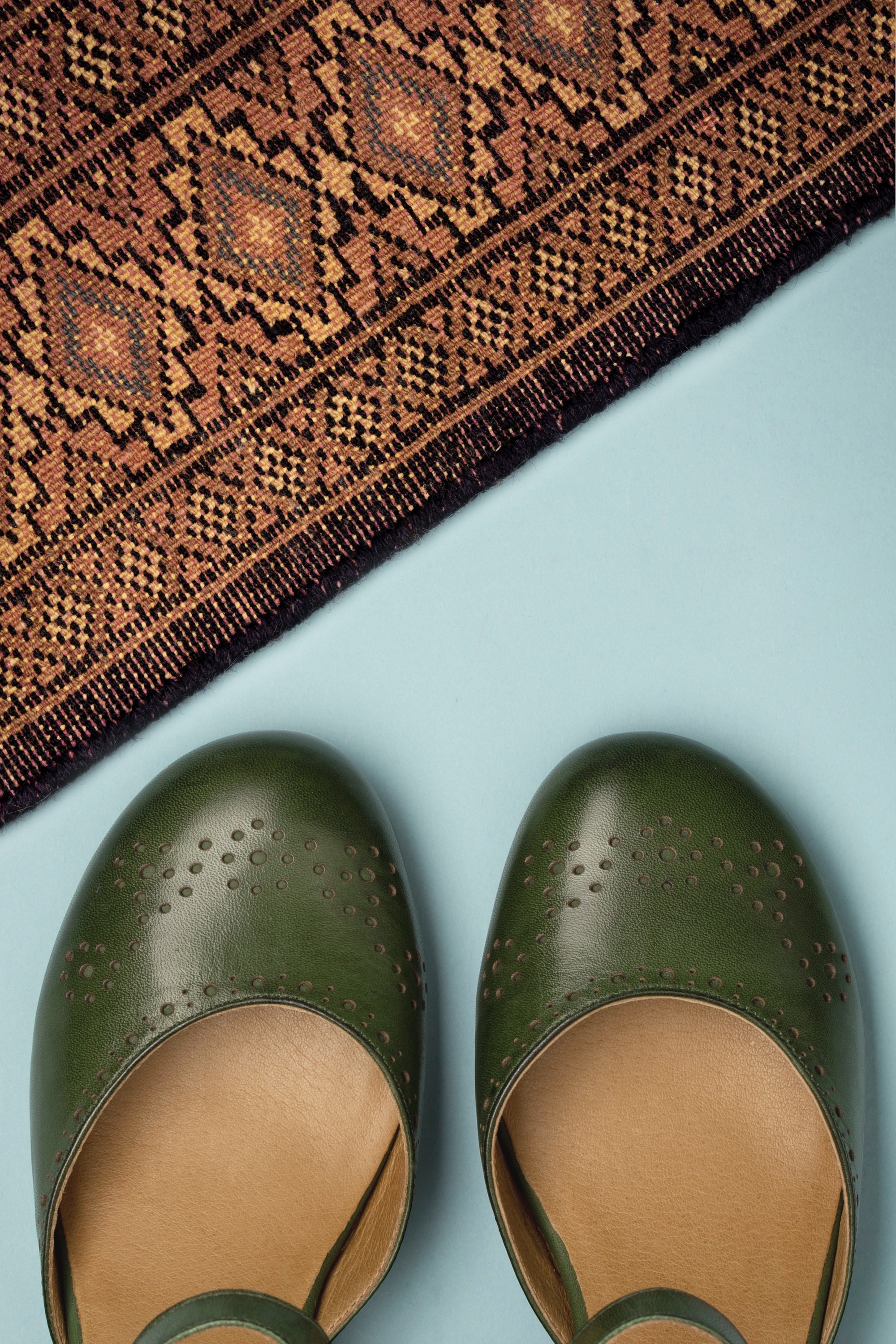 Miz Mooz - Focus lederen Mary Jane Pumps in Kiwi Groen 3