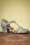 Miz Mooz Zapatos de tacón con correa en T de 60s Frames en azul cielo y arena