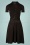 60er Emmy Ecovero Klassisches Kleid in Schwarz