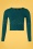 Mak Sweater 50er Nyla Cropped Cardigan in Pfauenblau