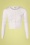 Mak Sweater 50er Nyla Cropped Cardigan in Gebrochenem Weiß