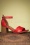 70s Blaise Sandals in Scarlet Red