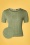 50s Bow Knit Top in Sage Green