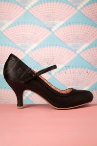 Bettie Page Shoes - Bettie Pumps Années 50 en Noir