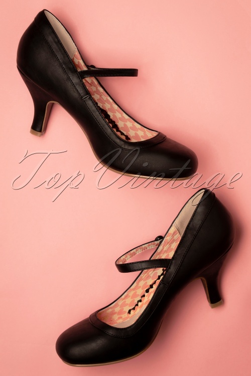 Bettie Page Shoes - Bettie-pumps in zwart 4