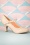 Chaussures années 50 Bettie en couleur chair