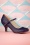 Zapatos de tacón Bettie de los años 50 en azul marino