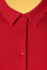 King Louie - Carina Ecovero lichte blouse in jalapeno rood 4