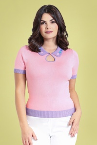 Bunny - 60s Lolli Top in Pink