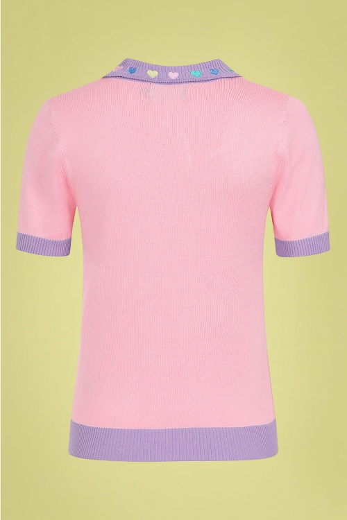 Bunny - 60s Lolli Top in Pink 3