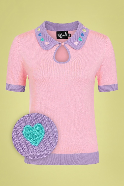 Bunny - 60s Lolli Top in Pink 2