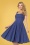 Timeless 50s Valerie Swing Dress in Royal Blue