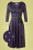 Vintage Chic for TopVintage 50s Caryl Polkadot Swing Dress in Navy and Pink