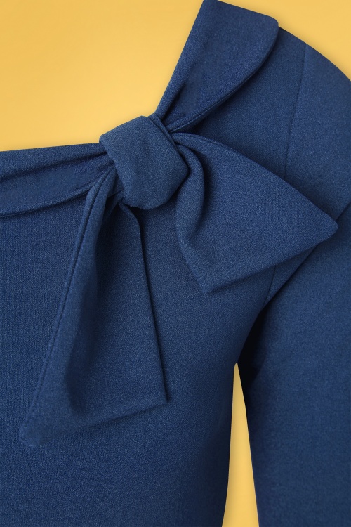Vintage Chic for Topvintage - Robe Corolle Beverly Années 50 en Bleu Roi 5
